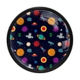thumbnail image 1 of 4 Pcs Outer Space Knobs for Kitchen Cabinet Cupboard Dresser Bookcase Drawer Pulls Handles Round Home Decor, 1 of 1