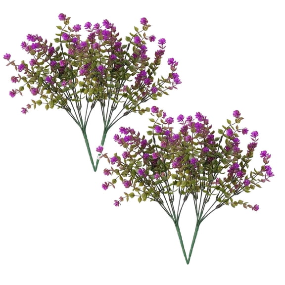 4 Pcs Artificial Wildflowers Flower Stems 14.2" Spring Flowers for Flower Arrangements Home Decor Indoor Outdoor Wedding Centerpieces(Hot Pink)