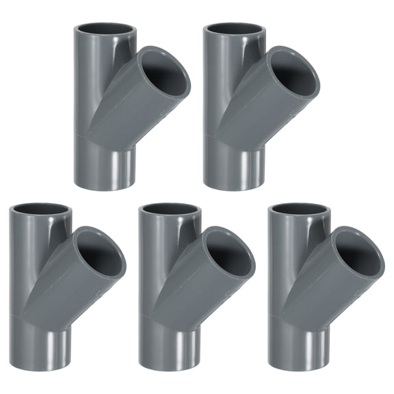 4Pcs Fitting, 3 Way 45 Degree Fitting 25mm Connectors Elbow Pipe Fittings Coupling Furniture Corner Connector for DIY Garden Support Structure, Grey