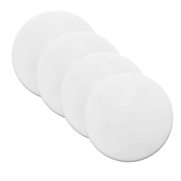 4 Pcs Transparent Door Knob Wall Shield, Soft Rubber, Self Adhesive For Wall And Handle Protection