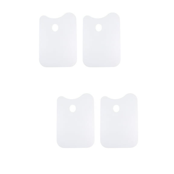 4 Pcs Paint Pallet Plane Color Painting Palette Tray White