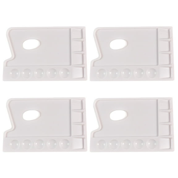 4 Pcs Painting Tray Paint Pallet Palette Paint Storage Trays 23.5x15.5cm White