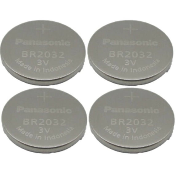 4-Pcs -- Panasonic BR2032 3v Lithium Coin Cell Battery -