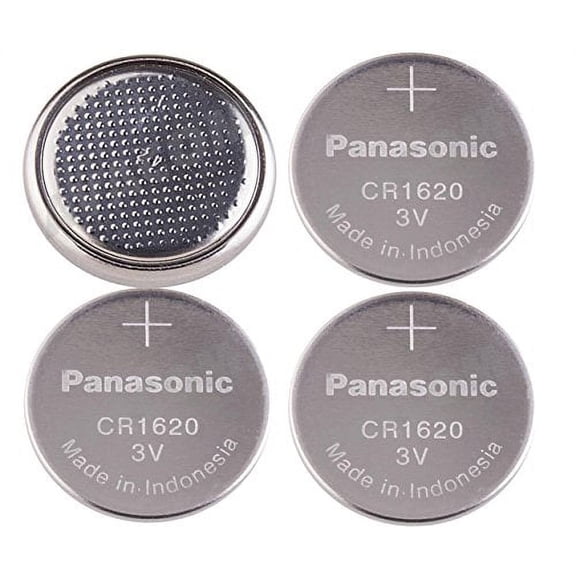 4-Pcs - Panasonic CR1620 (Prepackaging) 3v Lithium Coin Cell Battery