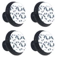 thumbnail image 1 of 4 Pcs Panda Knobs for Kitchen Cabinet Cupboard Dresser Bookcase Drawer Pulls Handles Round Home Decor, 1 of 5