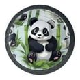 thumbnail image 1 of 4 Pcs Panda Knobs for Kitchen Cabinet Cupboard Dresser Bookcase Drawer Pulls Handles Round Home Decor, 1 of 8