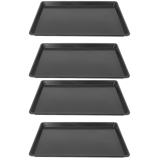 4 Pcs Pans Plastic Tray for Dog Crate Bunny Cage Bottom Tray Kennel