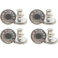 thumbnail image 1 of 4 Pcs Pants Button,17 Mm Jean Buttons Pins for Loose Jeans,Waist Tightener,Adjustable Button for Jeans,Reusable and Adjustable Metal Pants Button Tightener,No Sew Button Replacement,(Silver,0.67 in), 1 of 5