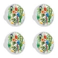 thumbnail image 1 of 4 Pcs Parrot Knobs for Kitchen Cabinet Cupboard Dresser Bookcase Drawer Pulls Handles Round Home Decor, 1 of 5