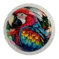 thumbnail image 1 of 4 Pcs Parrot Knobs for Kitchen Cabinet Cupboard Dresser Bookcase Drawer Pulls Handles Round Home Decor, 1 of 8
