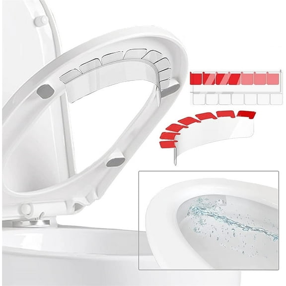 4 Pcs Pee Guard for Toilet Seat, NOGIS Potty Training Pee Splash Guard for Kids, Toilet Splash Guard Prevents Kids and Adult from Peeing Splash - Super Stickiness