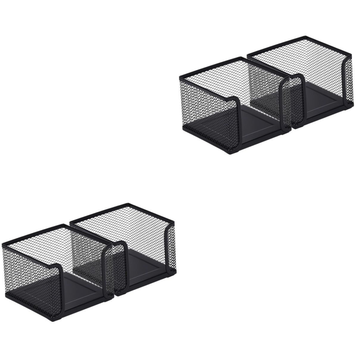 4 Pcs Pen Flare Office Supplies Memo Pad Case Paperclip Holders for