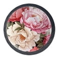 thumbnail image 1 of 4 Pcs Peony Knobs for Kitchen Cabinet Cupboard Dresser Bookcase Drawer Pulls Handles Round Home Decor, 1 of 8