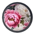 thumbnail image 1 of 4 Pcs Peony Knobs for Kitchen Cabinet Cupboard Dresser Bookcase Drawer Pulls Handles Round Home Decor, 1 of 8