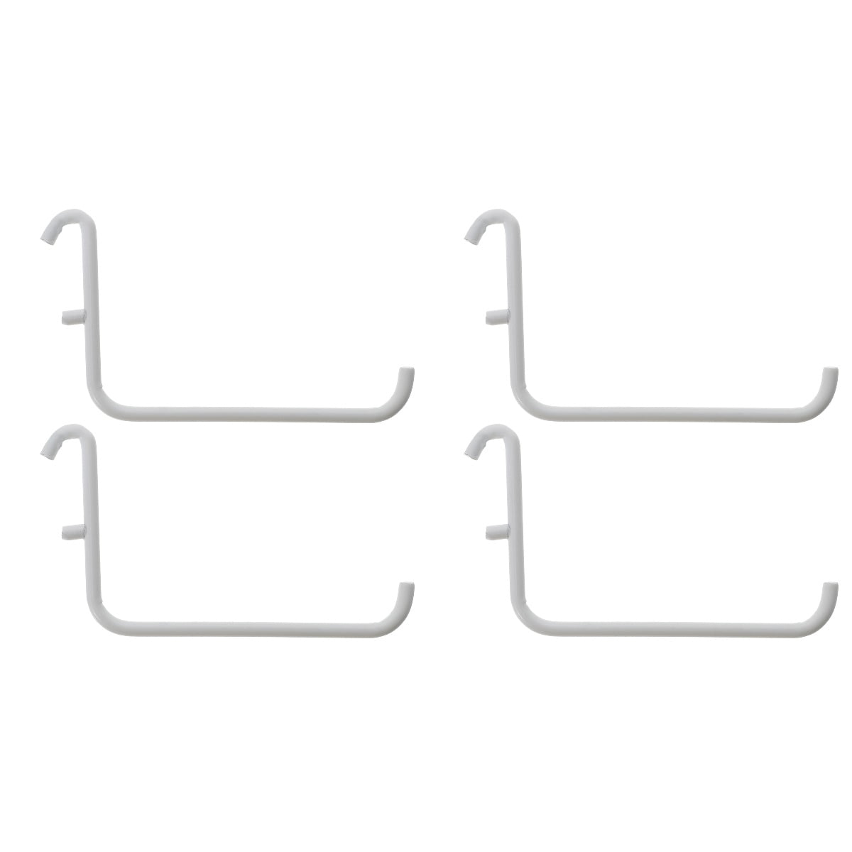 4 Pcs Perfboard Brackets Table Top Shelf Display Hook Stainless Steel