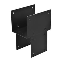 4 Pcs Pergola Bracket Base Kit 4"x 4" (Actual 3.5" X 3.5"), Stainless Steel Post Caps Tie Bracket, Outdoor Structure Hardware for Patio Beams