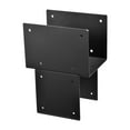thumbnail image 1 of 4 Pcs Pergola Brackets Kit, Heavy Duty Alloy Steel Hardware for 6"x 6" (Actual 5.5" X 5.5") Lumber, DIY Brackets for Gazebo Deck Construction, 1 of 9