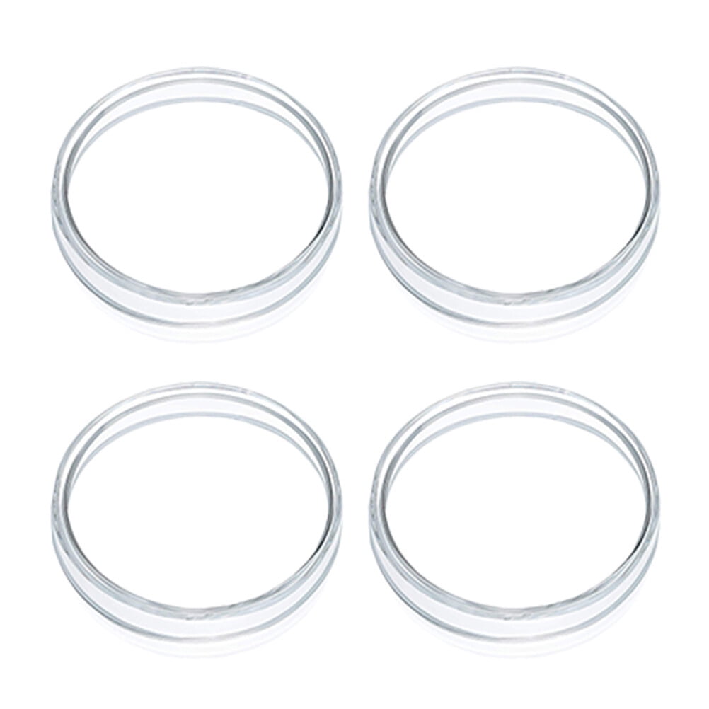4 Pcs Petri Dish Laboratory Chemistry Glass Cell Educating High