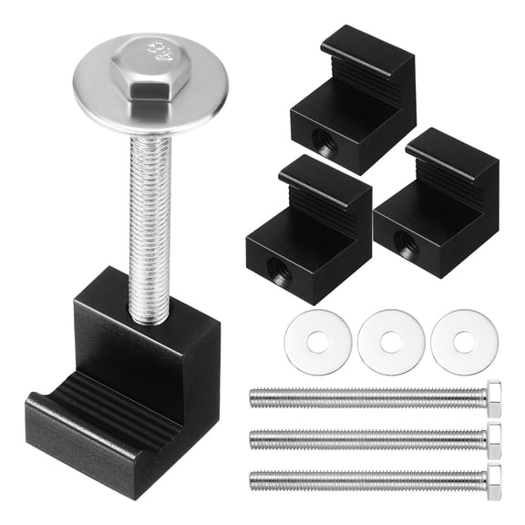 4 Pcs Pickup Tool Box Traction Board Mounting Kit J Hooks LKW-Werkzeugkastenklammern J Bolt Metal Truck Toolbox Clamps