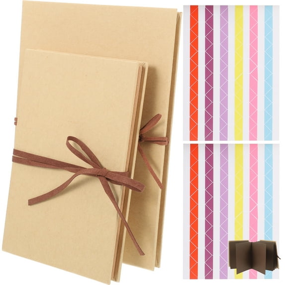 4 Pcs Kids Picture Frames Accordion Style Photo Album Book Travel Decor Folding Pages for School and Family Memories