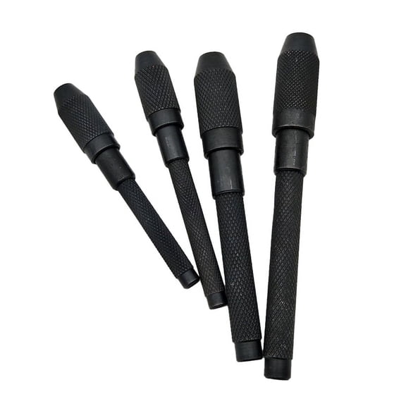 4 Pcs Pin Vise Set Hand Held Hollow Handle 4 Piece Vice Chuck Sizes
