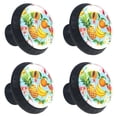 thumbnail image 1 of 4 Pcs Pineapple Knobs for Kitchen Cabinet Cupboard Dresser Bookcase Drawer Pulls Handles Round Home Decor, 1 of 5