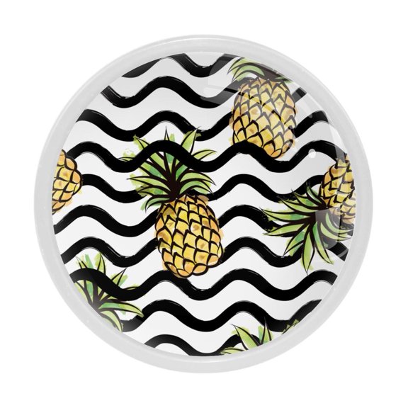 4 Pcs Pineapple Knobs for Kitchen Cabinet Cupboard Dresser Bookcase Drawer Pulls Handles Round Home Decor