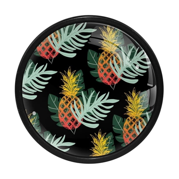 4 Pcs Pineapple Knobs for Kitchen Cabinet Cupboard Dresser Bookcase Drawer Pulls Handles Round Home Decor