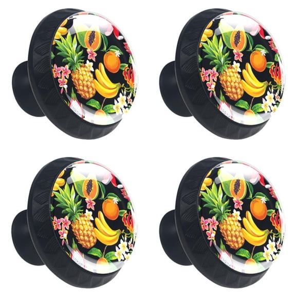 4 Pcs Pineapple Knobs for Kitchen Cabinet Cupboard Dresser Bookcase Drawer Pulls Handles Round Home Decor