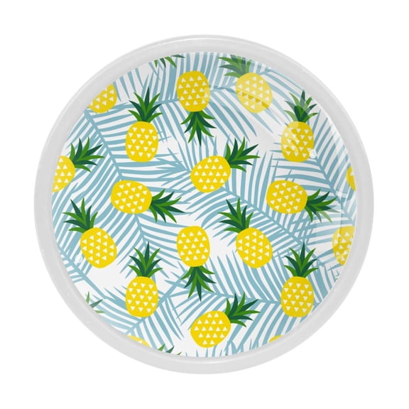 4 Pcs Pineapple Knobs for Kitchen Cabinet Cupboard Dresser Bookcase Drawer Pulls Handles Round Home Decor