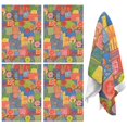 thumbnail image 1 of 4 Pcs Pioneer Flower Floral Print Pattern Funny Kitchen Towels, Microfiber Dish Towels, Kitchen Tea Towels Set 18" X 26", 1 of 6