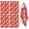 thumbnail image 1 of 4 Pcs Pioneer Flower Floral Print Pattern Funny Kitchen Towels, Microfiber Dish Towels, Kitchen Tea Towels Set 18" X 26", 1 of 6