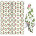 thumbnail image 1 of 4 Pcs Pioneer Flower Floral Print Pattern Funny Kitchen Towels, Microfiber Dish Towels, Kitchen Tea Towels Set 18" X 26", 1 of 6