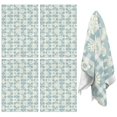 thumbnail image 1 of 4 Pcs Pioneer Flower Floral Print Pattern Funny Kitchen Towels, Microfiber Dish Towels, Kitchen Tea Towels Set 18" X 26", 1 of 5
