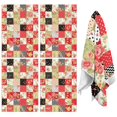 thumbnail image 1 of 4 Pcs Pioneer Flower Floral Print Pattern Funny Kitchen Towels, Microfiber Dish Towels, Kitchen Tea Towels Set 18" X 26", 1 of 6