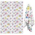 thumbnail image 1 of 4 Pcs Pioneer Flower Floral Print Pattern Funny Kitchen Towels, Microfiber Dish Towels, Kitchen Tea Towels Set 18" X 26", 1 of 6