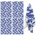 thumbnail image 1 of 4 Pcs Pioneer Flower Floral Print Pattern Funny Kitchen Towels, Microfiber Dish Towels, Kitchen Tea Towels Set 18" X 26", 1 of 6