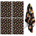 thumbnail image 1 of 4 Pcs Pioneer Flower Floral Print Pattern Funny Kitchen Towels, Microfiber Dish Towels, Kitchen Tea Towels Set 18" X 26", 1 of 6