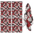 thumbnail image 1 of 4 Pcs Pioneer Flower Floral Print Pattern Funny Kitchen Towels, Microfiber Dish Towels, Kitchen Tea Towels Set 18" X 26", 1 of 6