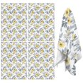 thumbnail image 1 of 4 Pcs Pioneer Flower Floral Print Pattern Funny Kitchen Towels, Microfiber Dish Towels, Kitchen Tea Towels Set 18" X 26", 1 of 6