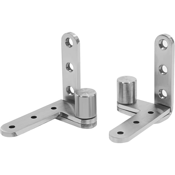 4 Pcs Pivot Door Hinges Stainless Steel Inset 270 Degree Shaft Offset Load 110lbs Thickness 5 mm/0.2 in, Door Hinge for Swing Doors,Indoor/Outdoor Use