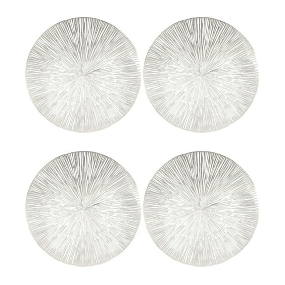 4 Pcs Placemats Coffee Accessories Dining Table Modern Settings for Decor Round Cutout