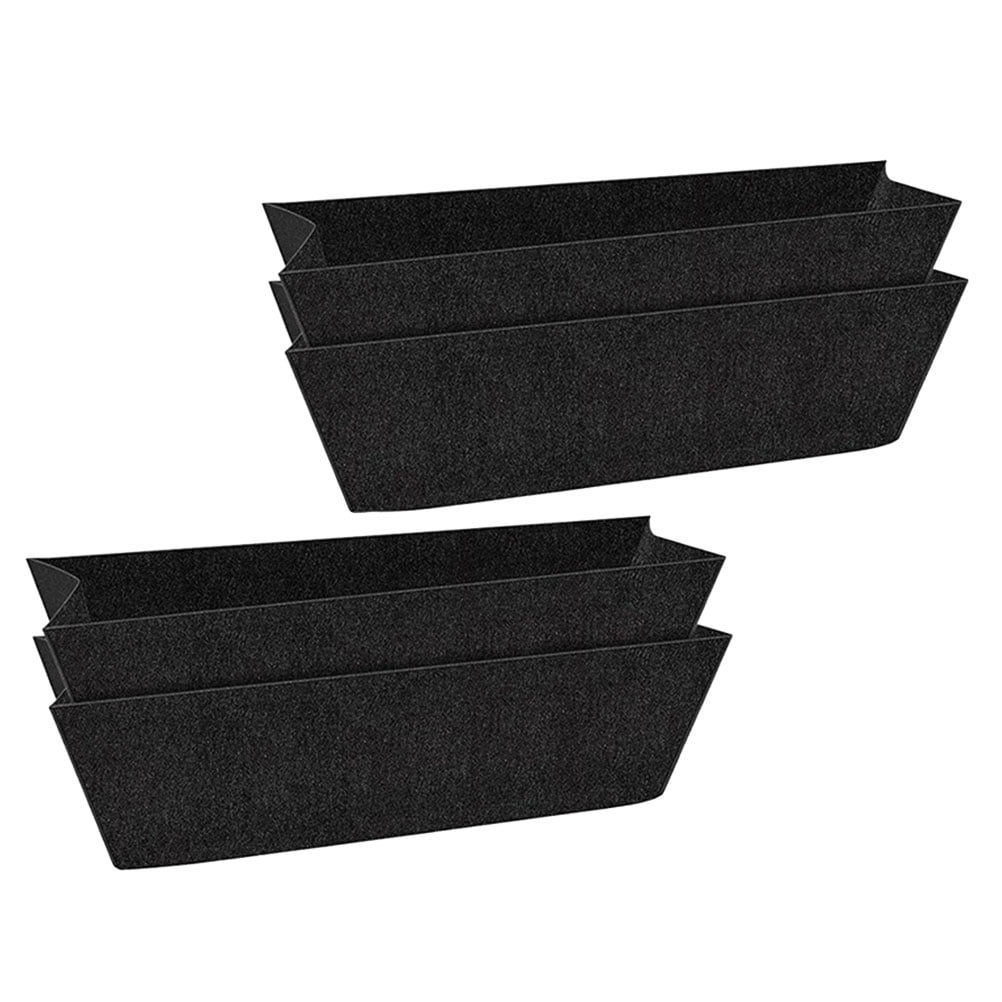 4 Pcs Plant Growing Bag Flower Pots Felt Plant Troughs Felt Garden