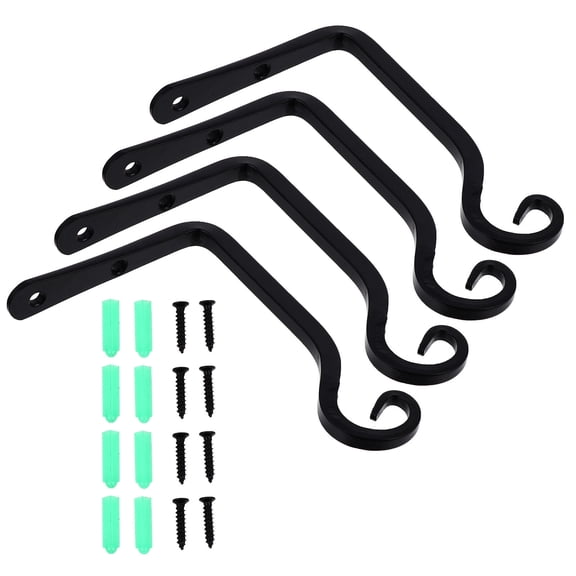 4 Pcs Plant Hook Coat Hangers Wall Plant Hanger Wall Hook Metal Lantern Hooks Flower Pot Hanger Hooks