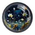 thumbnail image 1 of 4 Pcs Plants under the Stars Knobs for Kitchen Cabinet Cupboard Dresser Bookcase Drawer Pulls Handles Round Home Decor, 1 of 8