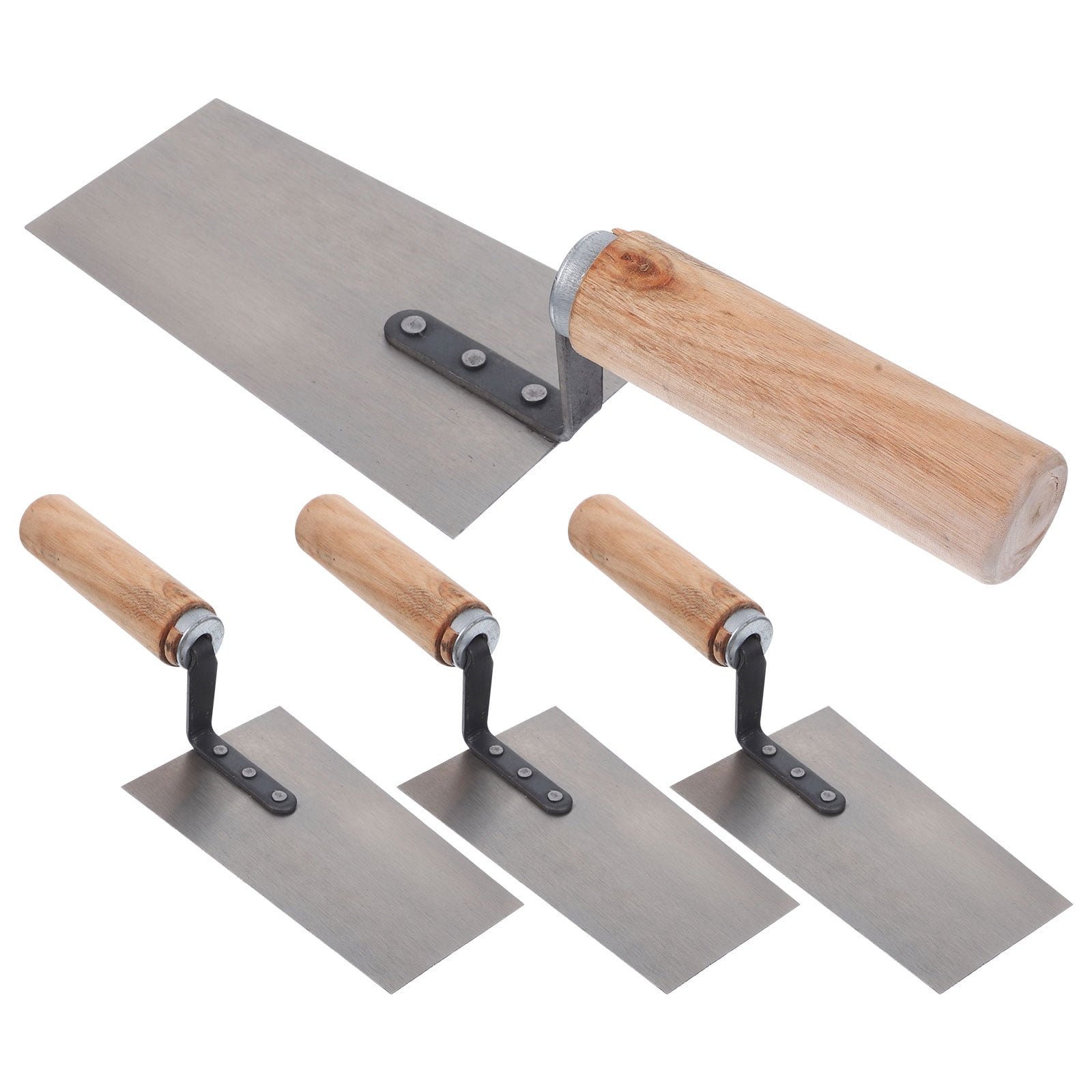 4 Pcs Plaster Tool Electrical Paint Stainless Steel Painting Player Trowel Masonry Child Wood