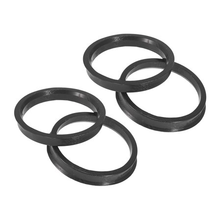 4 Pcs Plastic 63.4mm to 72.6mm Car Hub Centric Rings Wheel Bore Center Spacer