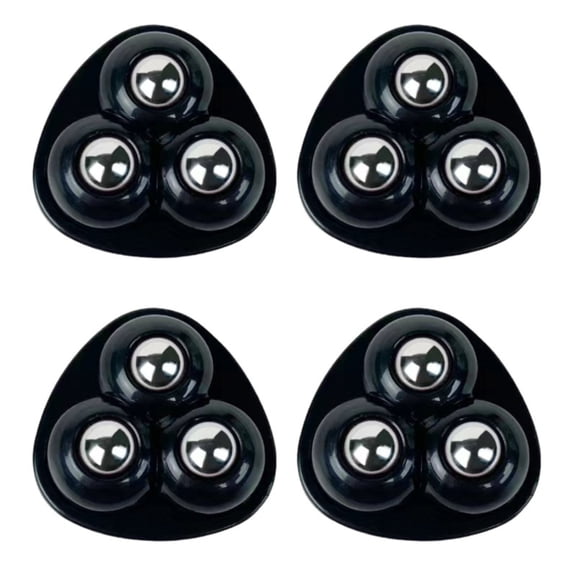 4 Pcs Plastic Appliance Casters, Rotation Appliance Rollers, Mini 360 Swivel Wheels, Small Self Adhesive Casters Wheels for Furniture, Storage, Coffee Maker, Air Fryer, 1.45x1.45 Inch