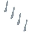 thumbnail image 1 of 4 Pcs Plastic Butter Knife Spreader,Multi-Purpose Plastic Butter Spreader Knives,6.97 Inch Butter Spreader,Kitchen Frosting Knives For Soft Cheese Butter Cream Icing,Sandwich Spreader Knife,Gray, 1 of 8