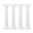 thumbnail image 1 of 4 Pcs Plastic Roman Pillar Statue Sculpture Decorative Column White, 1 of 8